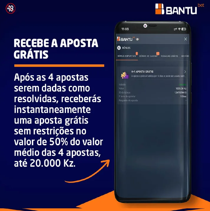 Promoção Ganha 4+1 na Bantu Bet como funciona? 5 Receba aposta gratis na Bantu bet