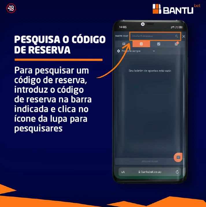 Como Consultar e criar ID de reserva na Bantu bet 6 pesquisa o codigo de reserva ID